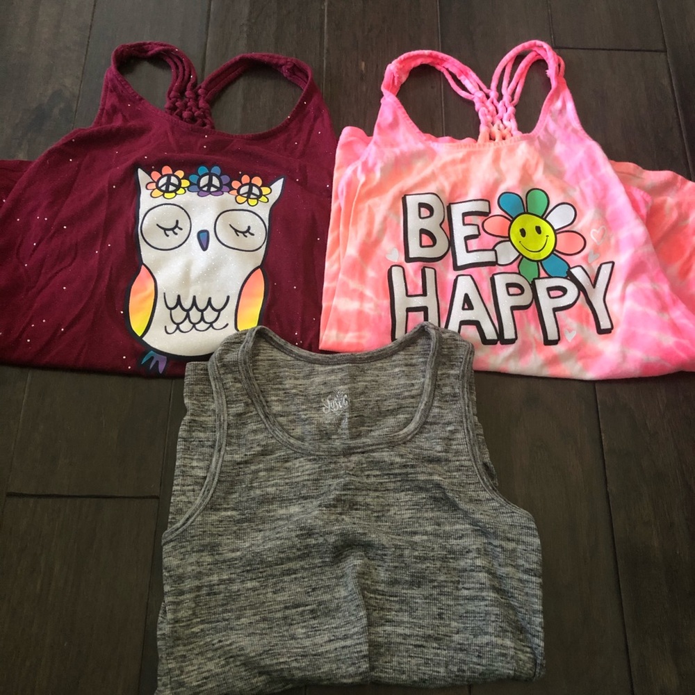 Lot of 3 - Girls Justice Tank Tops